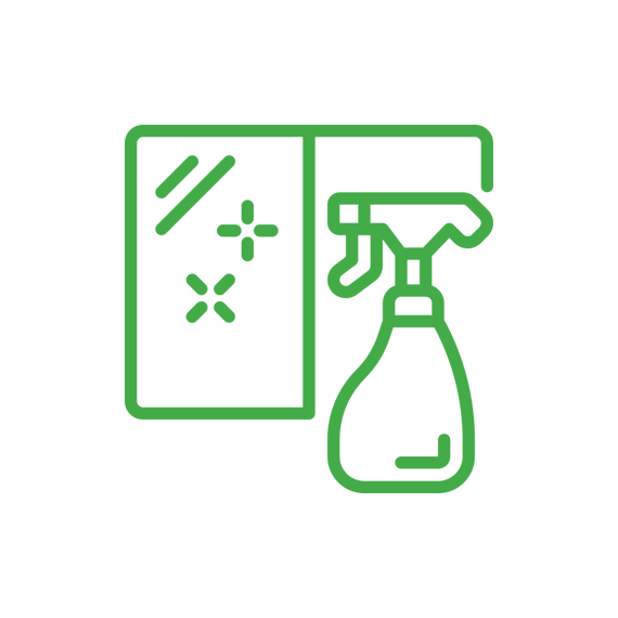 Special cleaning services spray bottle icon