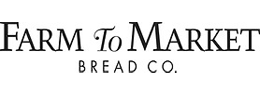 Logo of "Farm To Market Bread Co." with black text on a white background.